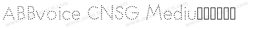 ABBvoice CNSG Mediu字体转换